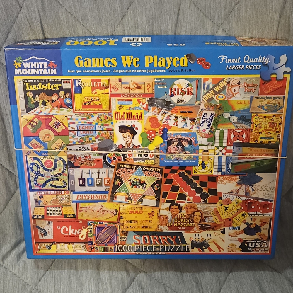 White Mountain 'Games We Played' Puzzle - 1000 Pieces